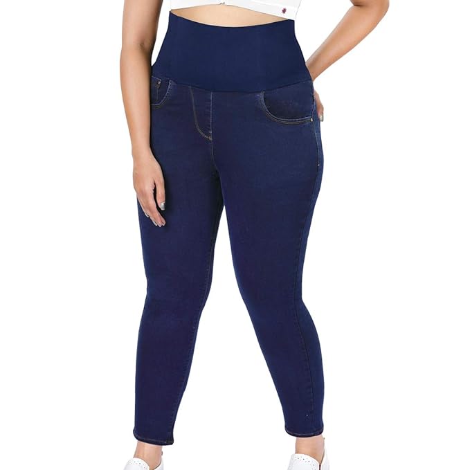 Women Stretchable High Waist Regular Fit Shapewear Jeans