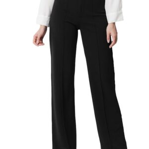 Women Polyester Blend Solid Trousers